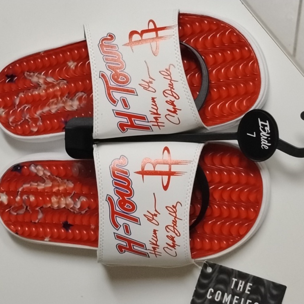 Houston rockets 24 city edition slide sandals